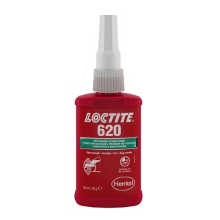 Loctite High Strength Retaining Compound Methacrylate Ester Liquid Bottle 50 ml, Operating Temperature -55°C to 230°C 620