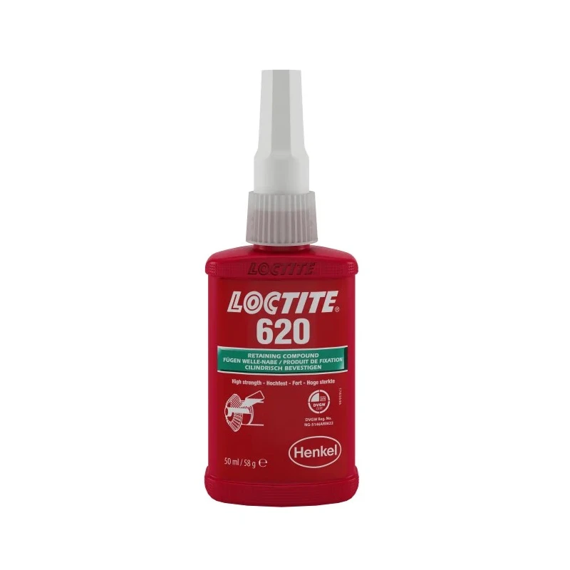 Loctite High Strength Retaining Compound Methacrylate Ester Liquid Bottle 50 ml, Operating Temperature -55°C to 230°C 620