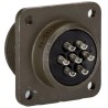 Amphenol Industrial MIL Spec Circular Connector MS3102E16S-1S Copper Alloy Straight 7 Way Box Mount, 13A, 700V MS3102E16S-1S