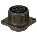 Amphenol Industrial MIL Spec Circular Connector MS3102E16S-1S Copper Alloy Straight 7 Way Box Mount, 13A, 700V MS3102E16S-1S