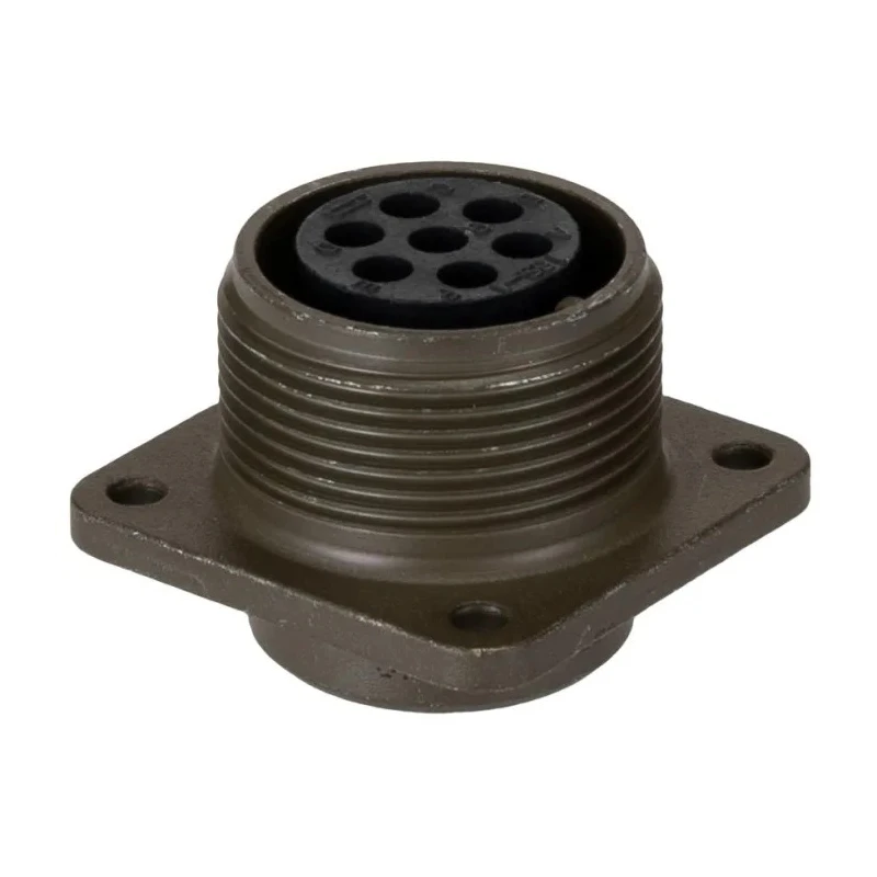 Amphenol Industrial MIL Spec Circular Connector MS3102E16S-1S Copper Alloy Straight 7 Way Box Mount, 13A, 700V MS3102E16S-1S