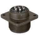 Amphenol Industrial MIL Spec Circular Connector MS3102E16S-1S Copper Alloy Straight 7 Way Box Mount, 13A, 700V MS3102E16S-1S