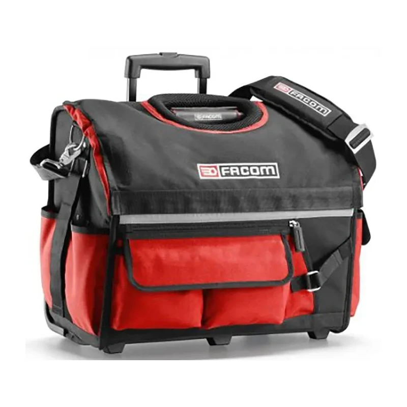 Facom Polyester, Polypropylene Wheeled Tool Bag with Shoulder Strap 550 mm x 360 mm x 440 mm BS.R20PB