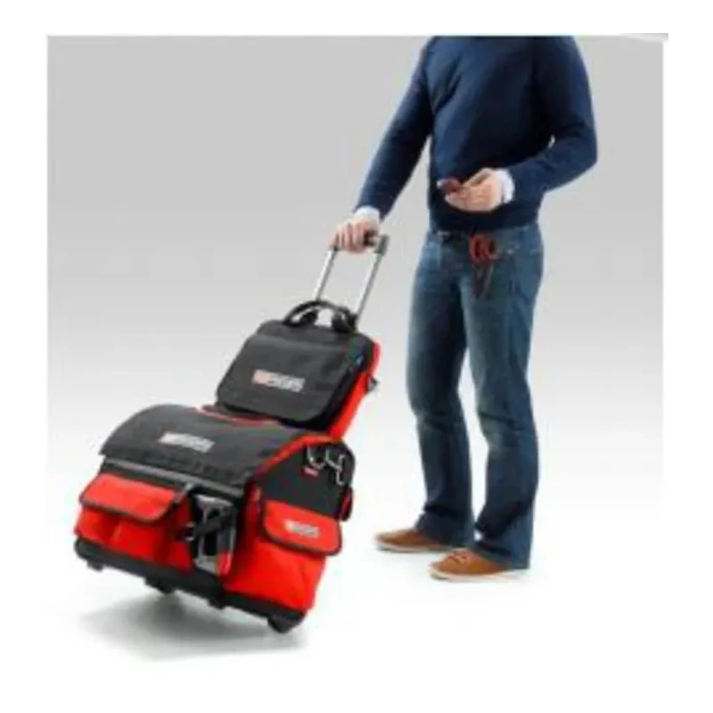 Facom Polyester, Polypropylene Wheeled Tool Bag with Shoulder Strap 550 mm x 360 mm x 440 mm BS.R20PB