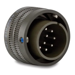Amphenol Industrial MIL Spec Circular Connector 14 Way Cable Male Contacts Aluminium Alloy Housing MS3106E20-27PX