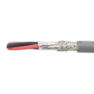 Alpha Wire ECO Control Cable 3 Cores 0.81mm² 18 AWG Screened 600V 30m Grey Modified Polyphenylene Ether Sheath 77214 SL005