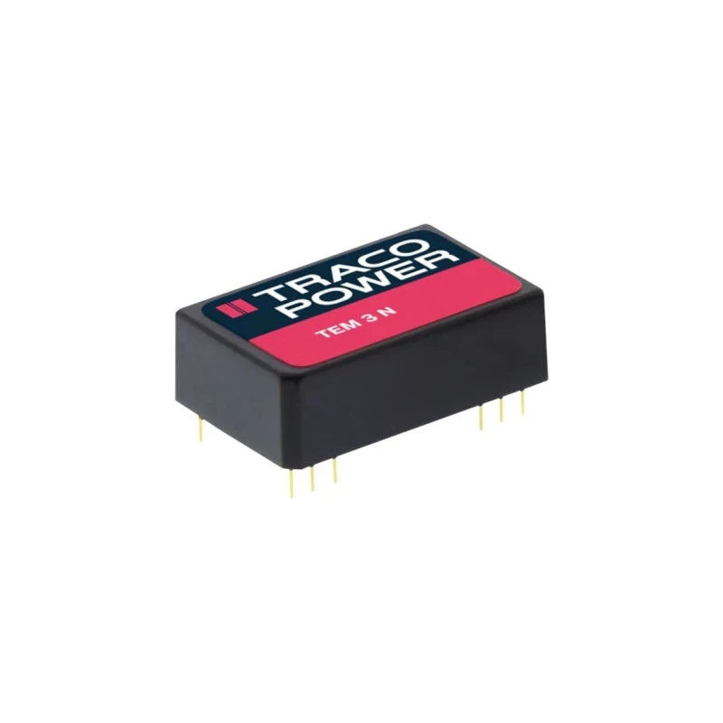 TRACOPOWER DC/DC Converter 12V DC Output 125mA 5.5V Max Input 4.5V Min Input 3W PCB DIP-24 TEM 3-0522N