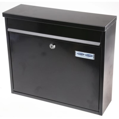 Rottner Comsafe Black Steel Mailbox 310 mm x 360 mm x 110 mm T02804
