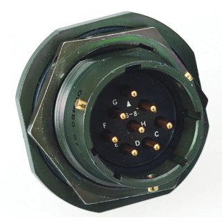 Amphenol Limited MIL Spec Circular Connector 19 Contacts Copper Alloy Straight 700V 7.5A Cable Bayonet Mount 62GB-56TG14-19PN