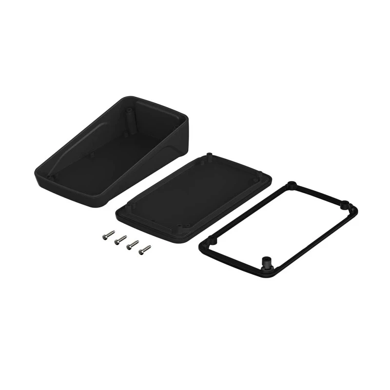 Bopla Black ABS Desktop Enclosure Sloped Front, 165 mm Length x 47.5 mm Height x 90 mm Width 35170035.HMT1 BOP 700 PH - 9005