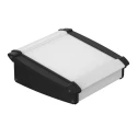 Bopla Aluminium Black Desktop Enclosure Sloped Front 150 mm x 181.2 mm x 68.2 mm 92865150.HMT1 ATPH 1865-0150