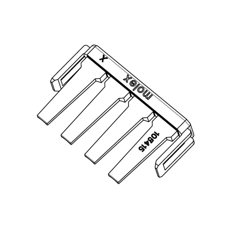 Molex Terminal Position Assurance Retainer for Mega-Fit 5.70 mm Pitch, Nylon, Natural Color 105415-0005