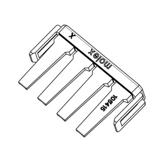 Molex Terminal Position Assurance Retainer for Mega-Fit 5.70 mm Pitch Wire Natural Nylon 105415-0008
