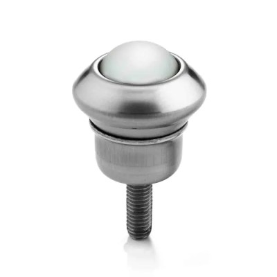 ALWAYSE Ball Transfer Unit with 25.4 mm Ball Diameter Screw Mount Carbon Steel Case Polyamide 66 Ball M8 x 1.25 10031428