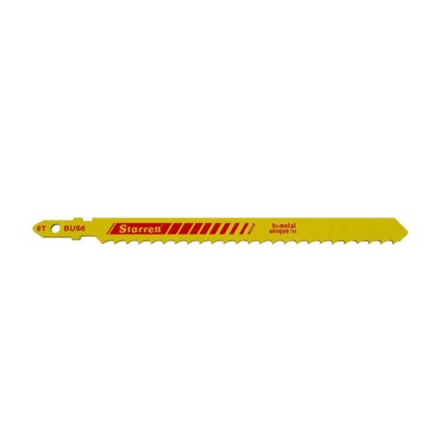 Starrett Bi-Metal 8 Teeth Per Inch Jigsaw Blade for Porcelain, Veneer, Nail Embedded Wood, Sheet Metal, Aluminium BU56-5