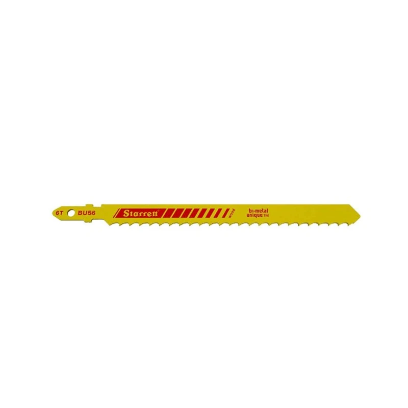 Starrett Bi-Metal 8 Teeth Per Inch Jigsaw Blade for Porcelain, Veneer, Nail Embedded Wood, Sheet Metal, Aluminium BU56-5