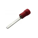 MECATRACTION C100 Insulated Tin Crimp Pin Connector 22 AWG to 16 AWG, 3.6 mm Pin Diameter, 21 mm Pin Length, Red C100-51225-2