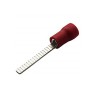 MECATRACTION C100 Insulated Tin Crimp Pin Connector 22 AWG to 16 AWG, 3.6 mm Pin Diameter, 21 mm Pin Length, Red C100-51225-2