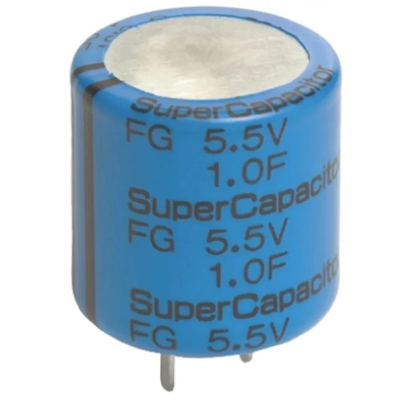 KEMET Supercapacitor 1F Capacitance 5.5V dc Voltage Through Hole Mount FG0H105ZF