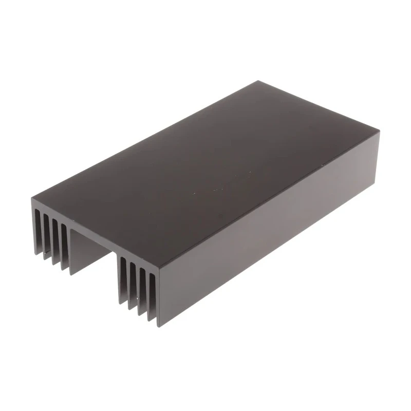 RS PRO Aluminium Heatsink Universal Rectangular Alu 0.5°C/W Thermal Resistance 50 mm x 250 mm x 125 mm 789-8570
