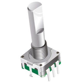 Bourns Incremental Mechanical Rotary Encoder 12 ppr with 6 mm Flat Shaft Through Hole PEC11R-4020F-N0012