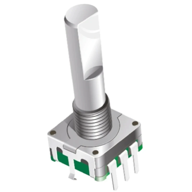 Bourns Incremental Mechanical Rotary Encoder 12 ppr with 6 mm Flat Shaft Through Hole PEC11R-4020F-N0012