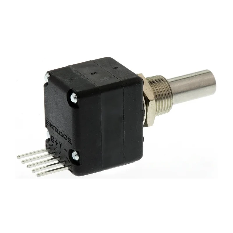 Bourns 5V DC 128 PPR Pulse Optical Encoder with 6.342 mm Plain Shaft, Bracket Mount, Axial ENA1D-B28-L00128L