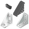 Bosch Rexroth M4 Angular Cover Cap Connecting Component for Strut Profile 30 mm Groove Size 22-18 AWG 3842548848