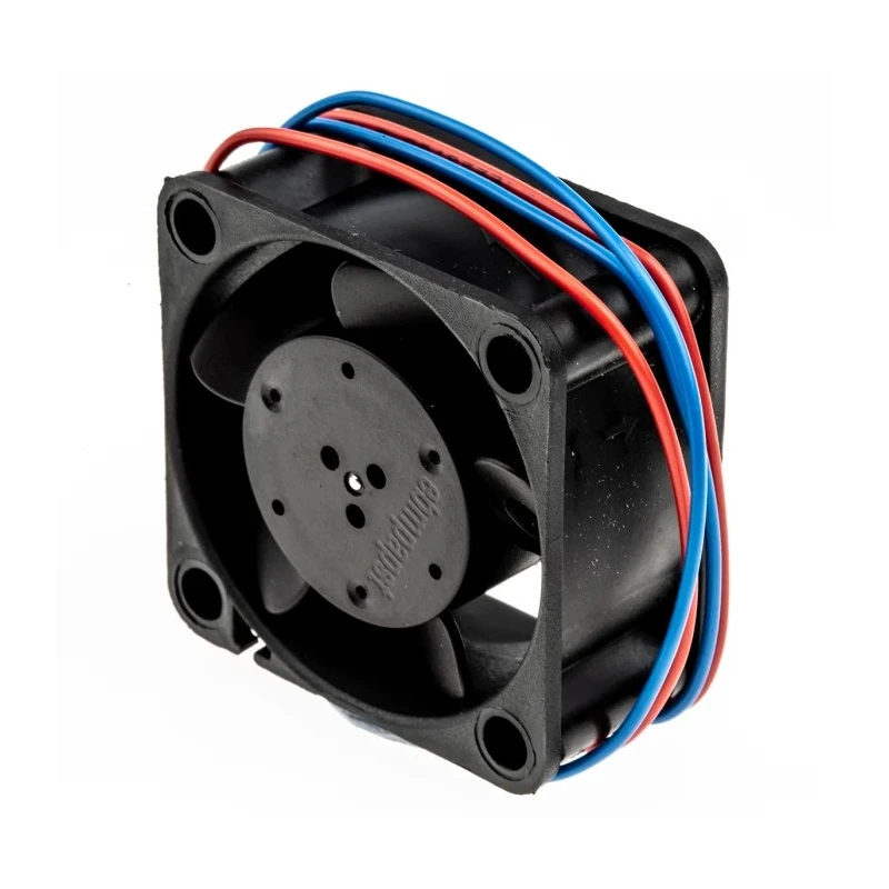 ebm-papst 400 Series Axial Fan, 12V DC, 10 m³/h Air Flow, 800 mW Power, 67 mA Current, 40 mm x 40 mm x 20 mm Sleeve 412