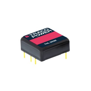 TRACOPOWER DC/DC Converter 24V DC 835mA, 36V DC Input, 9V Input, 20W Output, PCB Mount, Max 75°C, Min -40°C THL 20-2415WI