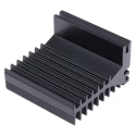 RS PRO Heatsink for LEDs and high-power electronics PCBs, 5°C/W, 28 mm Height, 50 mm Length x 50 mm Width, Black 789-8598