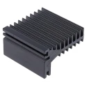 RS PRO Heatsink for LEDs and high-power electronics PCBs, 5°C/W, 28 mm Height, 50 mm Length x 50 mm Width, Black 789-8598