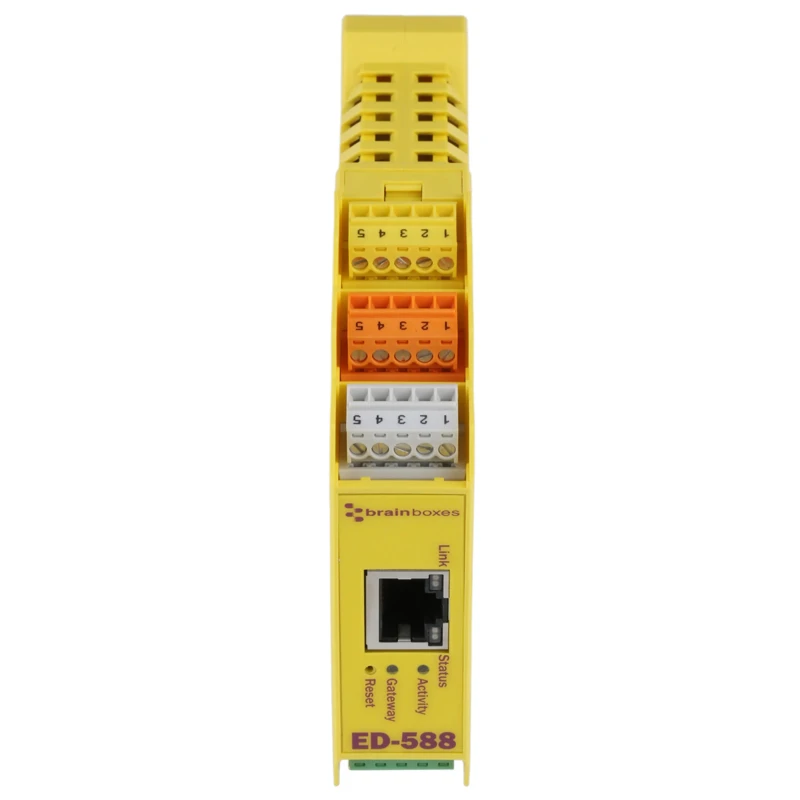 Brainboxes Ethernet Media Converter RJ45 Single Mode 10.1Gbps Half Duplex 