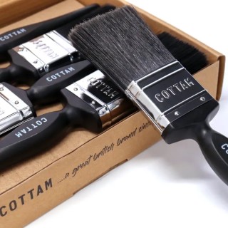 Cottam Medium 50 mm Synthetic Paint Brush with Flat Bristles 200-9212