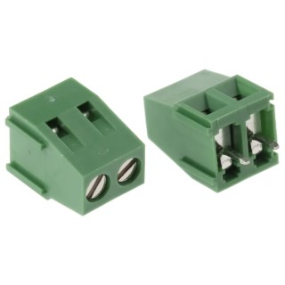 RS PRO PCB Terminal Block, 2-Contact, 5 mm Pitch, 1 Row, 16A, 300V, Polyamide Housing 790-1165