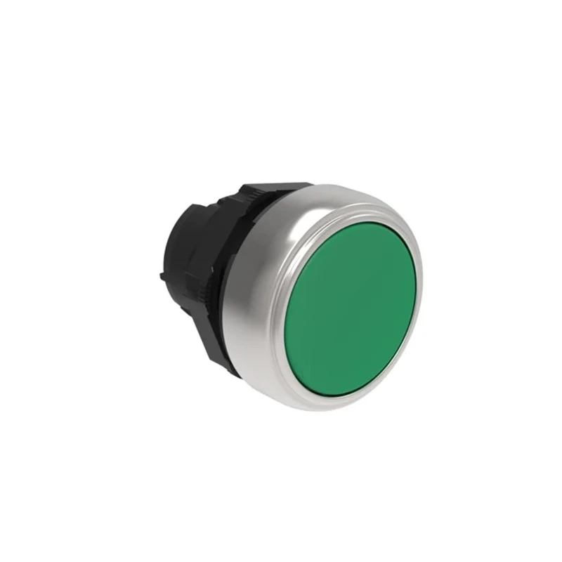 Lovato Platinum Series Green Spring Return Push Button Head 22mm Cutout Polyamide IP66 IP67 IP69K LPCB103