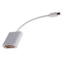 Roline Male Mini DisplayPort to Female DVI Nylon Jacket White DisplayPort Cable 100 mm 790-3934