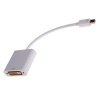 Roline Male Mini DisplayPort to Female DVI Nylon Jacket White DisplayPort Cable 100 mm 790-3934