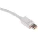 Roline Male Mini DisplayPort to Female DVI Nylon Jacket White DisplayPort Cable 100 mm 790-3934