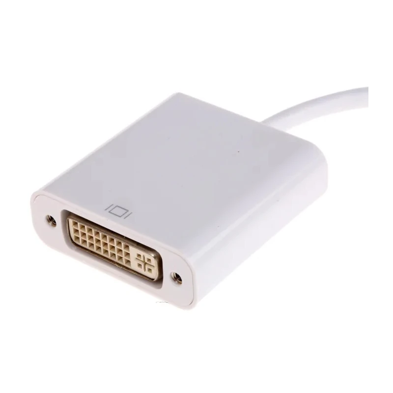 Roline Male Mini DisplayPort to Female DVI Nylon Jacket White DisplayPort Cable 100 mm 790-3934