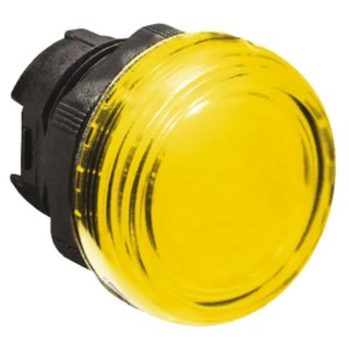 Lovato Yellow Pilot Light Head 22 mm Cutout Platinum Series LPL5