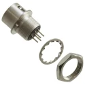 Hirose Miniature Circular Connector Panel Mount Socket Male, 4 Contacts, 2A, 100V, HR10 Series HR10A-7R-4PB(73)