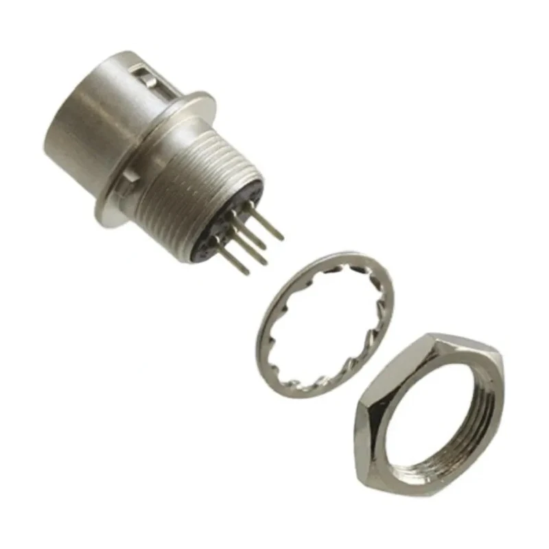 Hirose Miniature Circular Connector Panel Mount Socket Male, 4 Contacts, 2A, 100V, HR10 Series HR10A-7R-4PB(73)