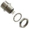 Hirose Miniature Circular Connector Panel Mount Socket Male, 4 Contacts, 2A, 100V, HR10 Series HR10A-7R-4PB(73)