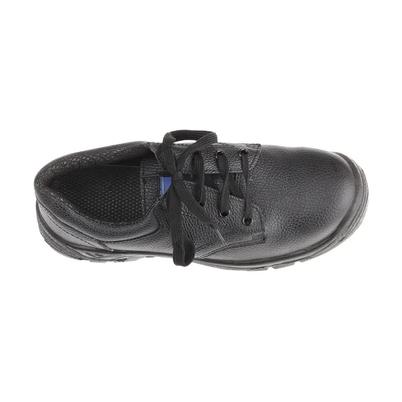 Rockfall Power Men's Black Leather Safety Trainer Steel Toe, Stainless Steel Midsole, EN ISO 20345 S3 SRC 790-4013