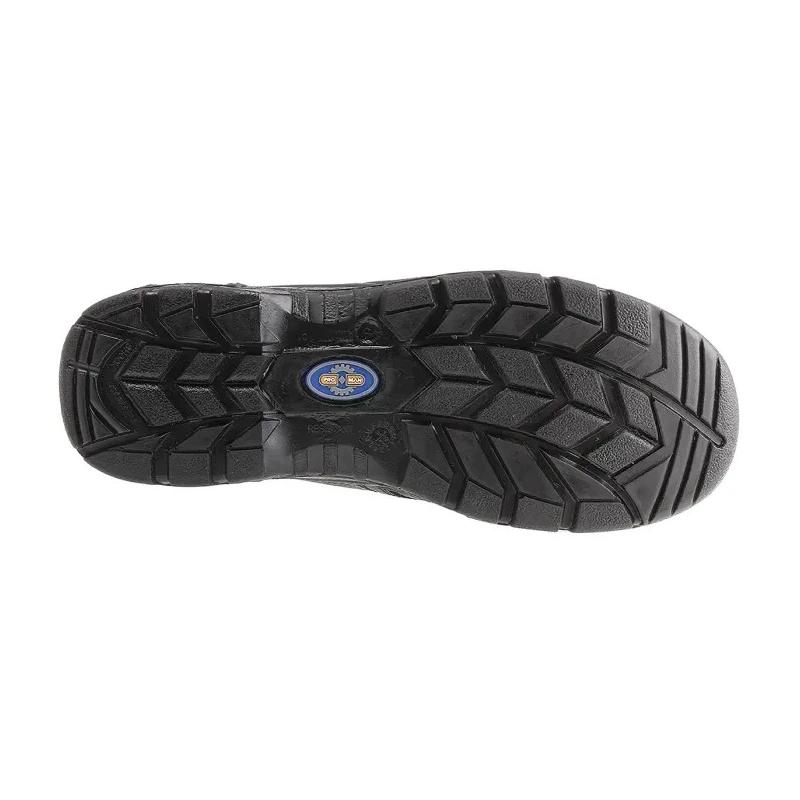 Rockfall Power Men's Black Leather Safety Trainer Steel Toe, Stainless Steel Midsole, EN ISO 20345 S3 SRC 790-4013
