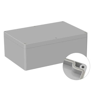 RS PRO 5U3 Series Grey Lid ABS General Purpose Enclosure IP66 IK07 90 mm x 240.3 mm x 160.3 mm IP66