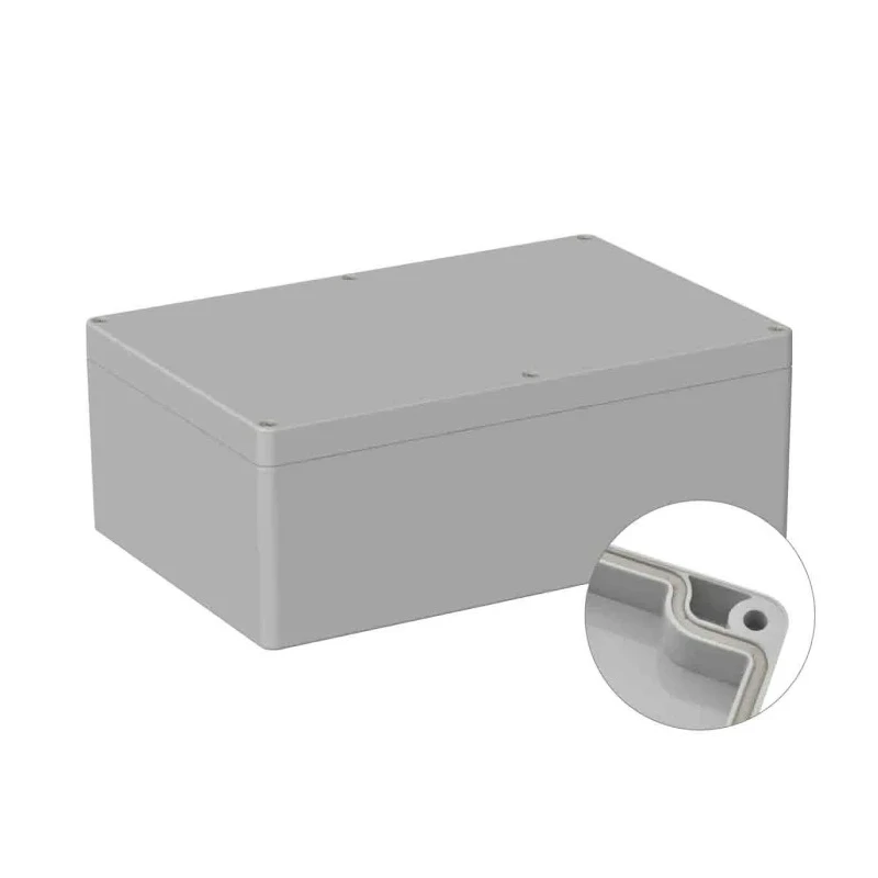 RS PRO 5U3 Series Grey Lid ABS General Purpose Enclosure IP66 IK07 90 mm x 240.3 mm x 160.3 mm IP66