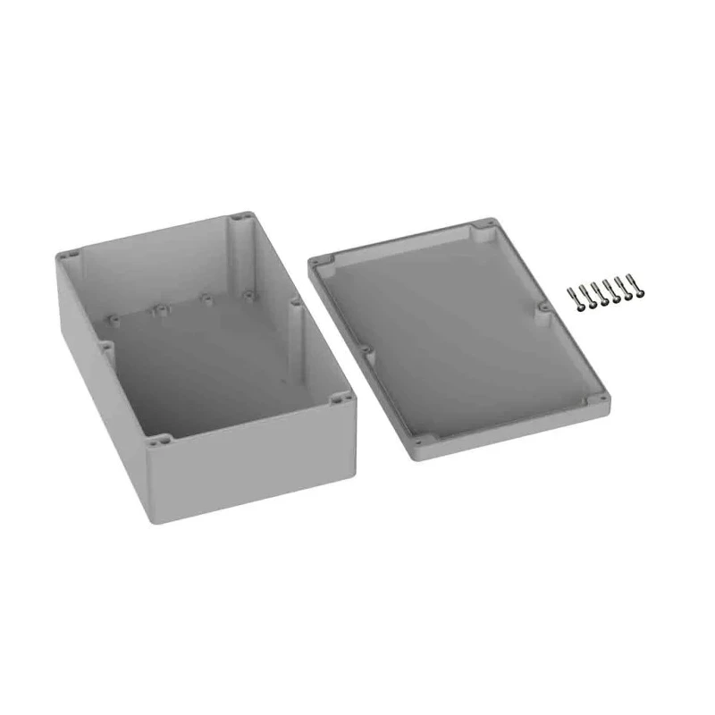 RS PRO 5U3 Series Grey Lid ABS General Purpose Enclosure IP66 IK07 90 mm x 240.3 mm x 160.3 mm IP66