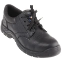Rockfall Power Men's Black Steel Safety Trainer Leather Upper Lace Up WRU, Oil Resistant, Water Resistant 790-4038